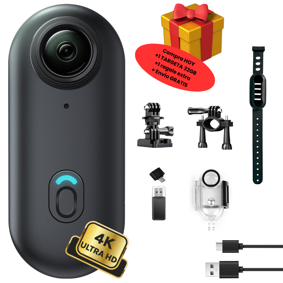 Cámara de acción compacta y portátil